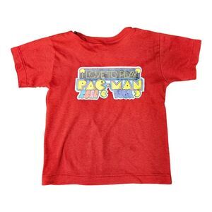 Classic Knitwear Vintage 80's Red Pac Man Tee Shirt Girls Size 7